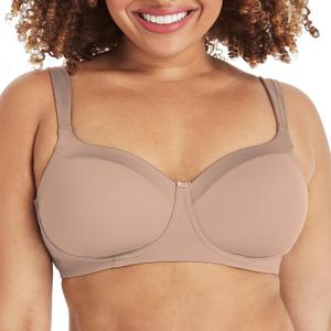 Playtex Women's Secrets Balconette Bra 4824, Full-Coverage Wireless T-Shirt Bra for Full Figures (36D)