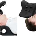 HealthSmart Neck & Shoulder Traction Device, Neck & Shoulder Relaxer, Magnetic Therapy, Cervical Spine Alignment and TMJ Relief, Neck Pain Relief, Black (Pack of 2)