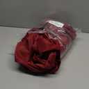 Simplebrand Ava Burgundy Blackout Curtains for Bedroom 72 Inch Length 2 Panels Set, Privacy Thermal Insulated Rod Pocket Window Curtains for Patio French Door Front Door, W40 x L72 Inch