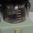 Amaste Drip Coffee Maker, Coffee Machine with 25 Oz Glass Coffee Pot, Retro Style Coffee Maker with Reusable Filter & Three Brewing Modes, 30minute-Warm-Keeping, Matcha Green