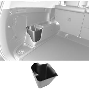 Qyebbk Trunk Organizer for 20102024 Toyota 4Runner 5Seat 2nd Row(NOT Fit 7Seat 3rd Row), Rear Trunk Storage Box Bin Cargo Tray for 10-24 4 Runner Interior Accessories(Left Side)