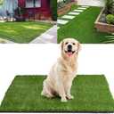 Artificial Grass Turf Outdoor, 4FT x 6FT (24 Square Feet) 1.77" Thick Fake Realistic Pet Grass Rug Synthetic Lawn Carpet, Astroturf Faux Indoor Landscape for Patio, Garden, Yard, Balcony