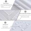 Polyester Fabric Tablecloth with Exquisite Embroidery Sheer Border-Waterproof/Wrinkle Resistant-for Dining,Indoor&Outdoor,Wedding,Holiday,White,White,Rectangle 60x102Inch