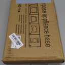 Nefish Mini Fridge Stand Universal Raised Base Adjustable Refrigerator Stands with 4 Strong Feet Washing Machine Pedestal Multi-Functional Bases for Dryer (Black)