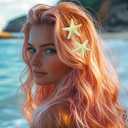 3 x CAKURE Starfish Hair Clip Cute Beach Hair Clips Little Mermaid Hair Accessories for Women and Girls (Pack of 2)