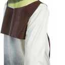 ATAMET Monster costume Halloween kids long sleeved T-shirt front and back printed three piece set, with vest and headband (XXL)