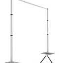 Pipe and Drape Backdrop Stand Kit, 10ftx10ft Heavy Duty Backdrop Stand, Adjustable Metal Pipe and Drape Stand, Background Stand for Parties Birthday Party Baby Shower Wedding Decorations