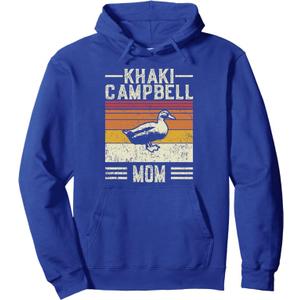 Best Duck Mom Women - Vintage Khaki Campbell Pullover Hoodie (XL, Royal Blue)