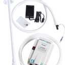 FloJet BW5000-00A Water Dispenser for 5 Gallon Bottle - Portable Bottled Water Dispensing System with Illuminated On/Off, Quick-Connect, Quiet Operation, Thermal Overload, Single Inlet - Ideal for RVs