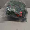 Christmas Garland with Lights,Pre-lit 9ft Christmas Decorations with 50 LED Lights,with Waterproof Battery Box,Indoor&Outdoor Use,for Stairs Fireplace Front Door Porch Home (Battery NOT Include)