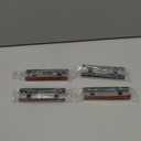 HOMOTEK 4 Pack Self-Adhesive Sliding Closet Door Handles Instant Self-Stick Cabinet Drawer Handles, Stick-On Kitchen Cabinet Pulls Furniture Handles- 5 Inch, No-Drill, Black