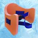 EVA Swimming Floatation Exercise Belt, Adjustable Swim Training Equipment Belt Outdoor Swim Training Tools for Adult and Kids (Size M - Orange - 1PC)