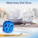 COMPAC HOME Dish Wand Kitchen Sponge | Effectively Clean China Dishes and Glassware | Unique Round Ball Shaped All-Around Cleaning Sponge | Gentle Flexible Brushes for Your Nice Dishes, 6 Count