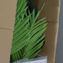 Artificial Palm Tree 5FT - Fake Tree with White Tall Planter - Faux Tropical Areca Floor Plant in Pot - Artificial Silk Plant for Home Office Living Room Decor Indoor