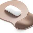 ErgoComfort Gel Wrist Rest Mouse Pad-Ergonomic Office Mousepad with Wrist Support-Non-Slip, Design Desk Accessories Mat for Home&Game Decor (06Mocha Sand)