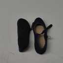 BABUDOG Womens Mary Jane Flats with Strap,Faux Suede Black Flats Shoes,Flats Shoes Women Dressy Comfortable,9