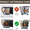 Headlight Fits 2021-2023 Ford F150 F-150 XLT/Lariat Right Passenger Side