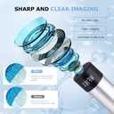 Microscope for Adults & Kids, 40X-2500X High-Power Compound Microscope for Students, School Lab & Home Schooling,Equiped with Slides Set & Phone Holder (Light White)