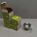 MIVIDE 6 Pack Ice Cream Cups, Stainless Steel Ice Cream Bowl, Dessert Cups with Forks Serving Dessert Bowls Silver Coupe Glasses for Pudding Dessert Frozen Yogurt Fruit