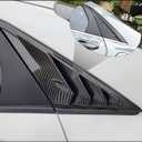 for Hyundai Elantra 2021 2022 2023 Exterior Accessories Sporty Car Rear Side Window Louvers Air Vent Scoop Shades Cover Trim Blinds 2PCS(Carbon Fiber)
