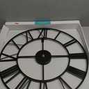 La Crosse Clock 404-3451 20 Inch Metal Tower Analog Wall Clock with Roman Numbers