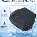 FZJDSD Black Driver Side Bottom Microfiber Leather Seat Cover Insert Compatible with Toyota Sienna Limited LE XLE CE Limited 2004 2005 2006 2007 2008 2009 2010 Replacement