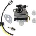 HURI Carburetor with Fuel Line Gasket for Craftsman 4 Cycle Mini Tiller 316.292711