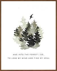 Vintage Three Green Pine Trees Framed Canvas Print Christmas Wall Art, 12x16 Winter Snowy Forest Holiday Nordic Painting Artwork, Rustic Scandinavian Living Room Bedroom Farmhouse Home Decor