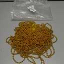 YAXINRUI 72 PCS Gold Bead Necklaces, Christmas Bead Necklaces, Gold Mardi Gras Beads, 33 Inch Round Beaded Necklaces for Mardi Gras Party Christmas New Year Eve Festive Events, Party Favors