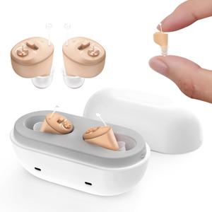 Hearing Aids for Seniors Rechargeable, OTC In-the-Ear Hearing Aid Not Amplifier, Hearing Aides for Adults Men Women Hearing Loss, Hearing Ear Buds Earbuds