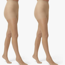 HUE Women's 2 Pack Sheer Tights Assorted Womens Tights Including Control Top, Fishnet, Lace, Toeless Pantyhose