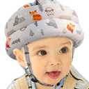Baby Head Protector - Baby Helmet for Crawling Walking Running - No Bumps and Soft Cushion - Adjustable Protective Cap Infant Baby Safety Headguard - Toddler Helmets 6-12 Months 1-2 Years Old (Fox)