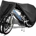 Bike Covers for 2 or 3 Bikes, 2XL Size Outdoor Waterproof & Anti-UV Bicycle Covers with Lock Hole for Mountain Road Electric Bikes