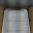 Citylife 17 QT Plastic Storage Box with Removable Tray Craft Organizers and Storage Clear Storage Container for Organizing Bead, Tool, Sewing, Playdoh