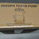 Pool Filter Pump, 300 GPH Flow Rate, for Clean and Clear Pool Water