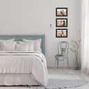 5x7 Wall Hanging Picture Frames Collage with 3 Opening Black Frames