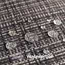 Kevin Textile Pack of 2 Decorative Outdoor Waterproof Pillow Covers Garden Cushion Sham Throw Pillowcase Shell for Patio Tent Couch 12x20 Inch Black