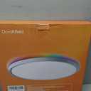 Smart LED Ceiling Light Flush Mount, 16 Inch RGB, White, 3200 Lumen, 30W, 2 Count, Bedroom, Modern Style, 15.8Inch-2Pack