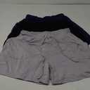 3 Pack Women's Plus Size Shorts, Drawstring Sweat Shorts Loose Lounge Running Athletic Shorts with Pockets (2X-Large, Black, Navy Blue, Light Gray)