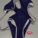 Sexy One Piece Swimsuit for Women Criss Cross Halter Neck Swimwear Cut Out Bathing Suit Thong 1 Piece Swimsuit XS