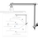 18'' Shower Head Extension Arm, Anti-Leak Adjustable Shower Arm Extender for Rain & Handheld Shower Head, Extended Shower Arm with G1/2 Universal Connector Compatible (Extend, Chrome)