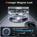 TOCOL for Samsung Galaxy S25 Ultra Case, Upgraded Full Camera Protection, Compatible with Magsafe, Drop Protection Slim Magnetic Matte Back Cover for S25 Ultra 6.9 inch (Black)