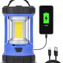 Camping Lantern, 3200LM LED Lanterns for Power Outages, 4600mAh Phone Charger & Rechargeable Lantern, 5 Light Modes Lantern Flashlight for Hurricane/Emergency/Storm, CT CAPETRONIX Camping Accessories