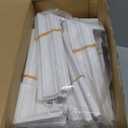 6 x 6 Inches Vinyl Post Sleeve Adjustable Vinyl Post Skirt White Base Porch Column Wraps for 3 to 6.5 Inch Wood Stair Rails(White,12 Pack)