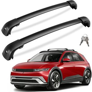 KINGGERI 300lbs Roof Rack Cross Bars - Compatible with Hyundai Ioniq 5 2025 2026 with Flush Side Rails, Lockable Heavy Duty Aluminum Roof Rails Crossbars Luggage Cargo SUV Accessories