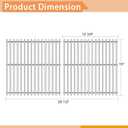 Grill Replacement Parts for Broil King Signet 320, 9468-54, 9865-54, 9468-54, 9468-84, Signet 20, Signet 70, Signet 90, 3 Pack Heat Plates and Burner Tube, 2 Pack Grill Grates, Stainless Steel