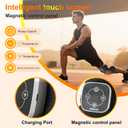 Red Light Therapy & Vibration Knee Massage - Wireless Rechargeable Magnetic Attraction Controller, 660nm&850nm Red Light Therapy Heated Device for Knee, Gifts for Grandma & Grandpa, Black (Grey)