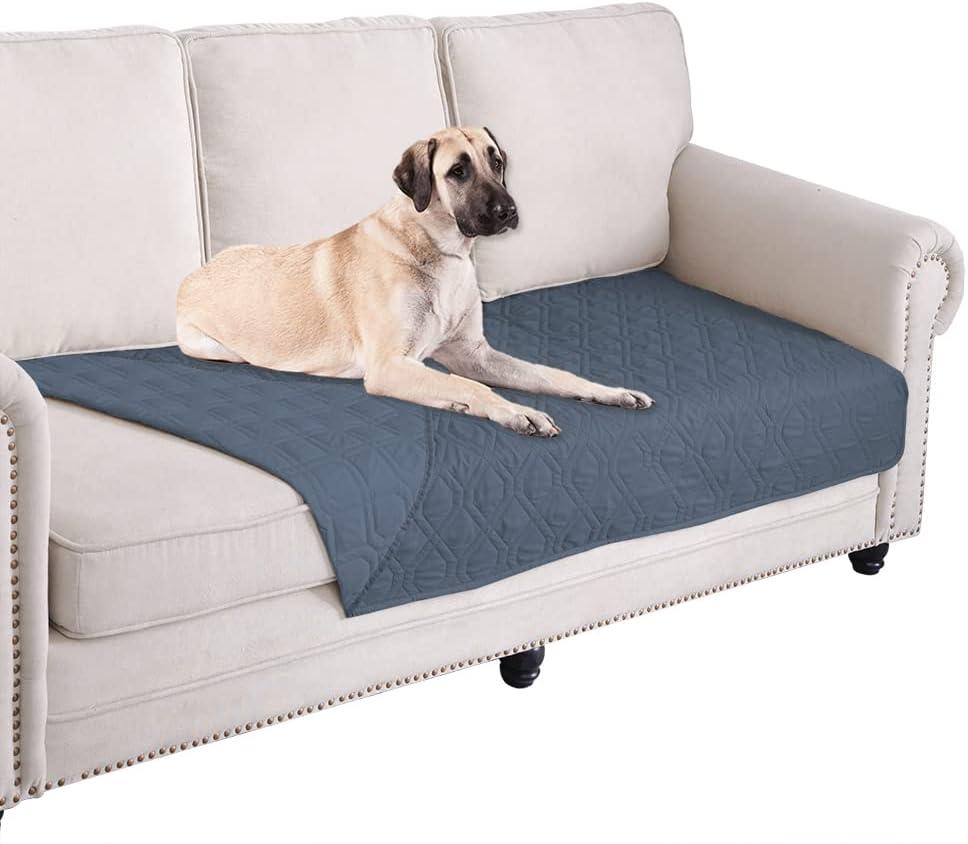 Ameritex Waterproof Blanket Reversible Dog Bed Cover Pet Blanket for Furniture Bed Couch Sofa (30x70 Inch (Pack of 1), Navyblue)