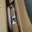 Mayfair Padded Toilet Seat with Chrome Hinges, Soft Vinyl over Wood Core Seat, Made in USA, Round, White (Elongated)