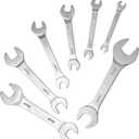 Super Thin Wrench Set, 5.5, 7,8,9,10,11,12,13,14,16,17,18,19,21mm Thin Wrenches Metric Open End 7 Pieces (Metric)